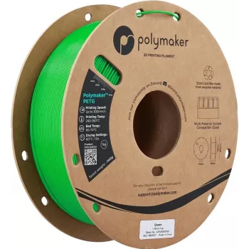 Filament pour imprimante 3D Polymaker PETG, 1,75 mm, 1 kg, vert (PB05011)