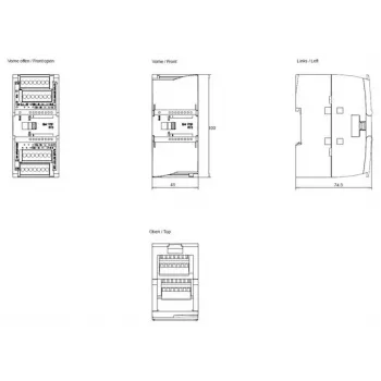 Module d'entrée analogique Siemens SIMATIC S7-1200 SM 1231 RTD 4 AI 6ES7231-5PD32-0XB0