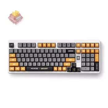 Clavier mécanique tri-mode MCHOSE HW-UT98-4 98 touches hot-swappable RGB montage à joint PBT profil Cherry 4000 mAh