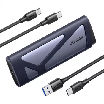 Boîtier pour SSD UGREEN USB 3.2 Gen 2 M.2 NVMe & SATA, boîtier externe sans outil