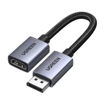 Câble adaptateur Ugreen DisplayPort vers HDMI 4K 30Hz unidirectionnel noir 1,5m