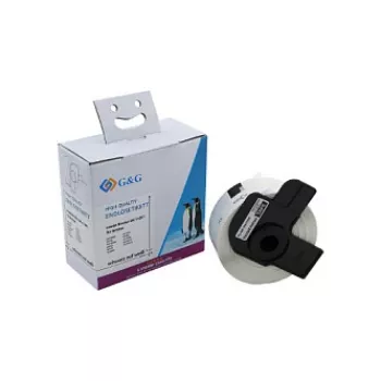 Étiquettes thermiques directes compatibles G&G Brother DK-11201 29x90mm papier blanc adhésif permanent étiquettes d'adresse lot de 400