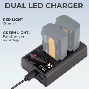 Chargeur double USB K&F Concept pour batterie Sony NP-FZ100 - KF28.0010