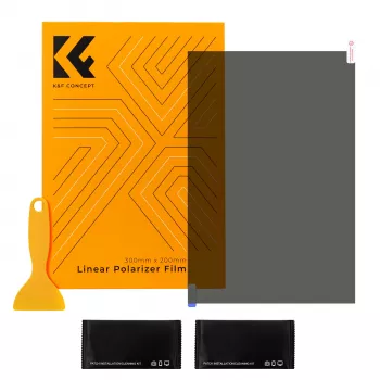 Feuille de film polarisant K&F Concept 300x200 mm (30x20 cm) avec accessoires KF31.074