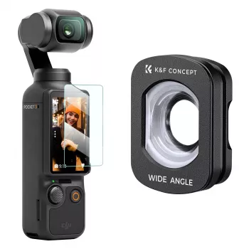 Objectif grand-angle KF 112° pour DJI Osmo Pocket 3 / 4 - Kf01.2612