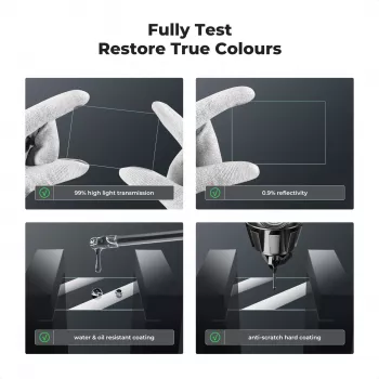 Lot de 3 protections d'écran en verre trempé 9H KF pour Sony NEX-7, NEX-6, NEX-6L, NEX-5, NEX-3N, Alpha a6600