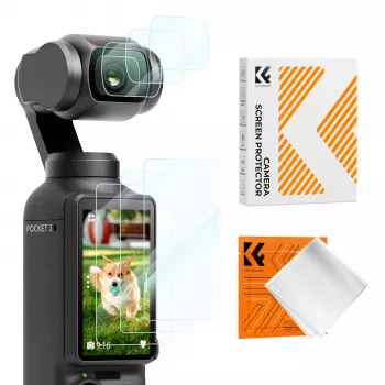KF lot de 6 verre trempé 9H set de protection d'écran et d'objectif pour DJI Osmo Pocket 3