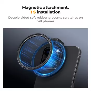 Filtre polarisant circulaire CPL HMC K&F Concept 67 mm pour smartphone