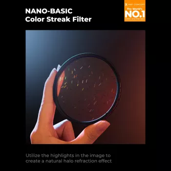 Filtre Starlight Glare Rainbow Flare Nano-B MRC K&F Concept 82 mm