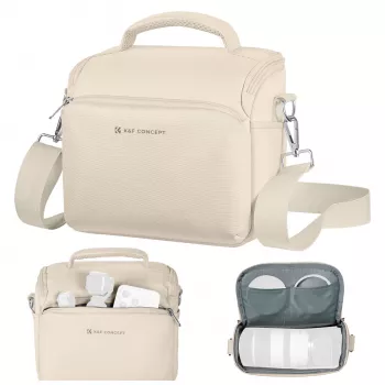 Sac banane K&F Concept KF13.179V3 pour reflex, hybrides, drone et gimbal - beige