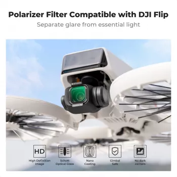 Filtre polarisant circulaire 8K Ultra HD K&F Concept Nano-X pour drone DJI Flip (KF01.3080)