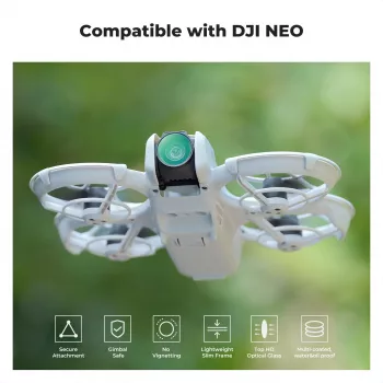 Filtre polarisant circulaire 8K Ultra HD K&F Concept Nano-X pour DJI Neo / KF01.2828