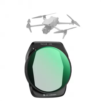 Filtre polarisant circulaire CPL Ultra HD 8K K&F Concept Nano-X pour drone DJI Air 3S KF01.2878