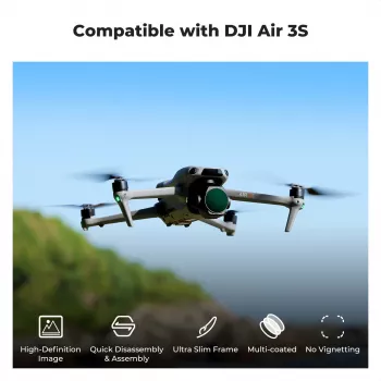Filtre polarisant circulaire CPL Ultra HD 8K K&F Concept Nano-X pour drone DJI Air 3S KF01.2878