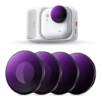 Lot de 4 filtres 2 en 1 ND/PL K&F Concept ND8/PL ND16/PL ND32/PL ND64/PL pour Insta360 GO Ultra, SKU.1673