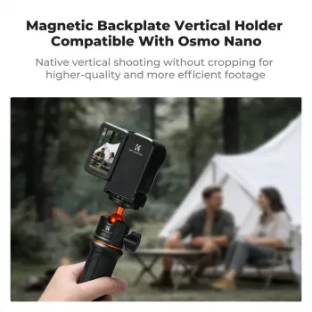 Adaptateur de support vertical magnétique KF Concept KF12.0050 avec filetage 1/4 inch pour DJI Osmo Nano / Xtra Atto