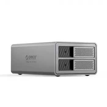ORICO 9828RU3 2-Bay RAID DAS Enclosure for 2.5/3.5 inch SATA HDD/SSD, USB 3.0, Grey