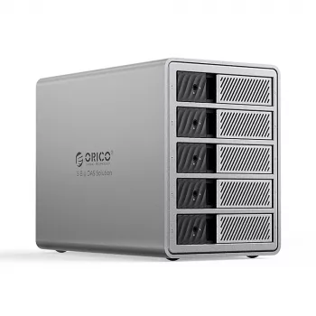 ORICO 9858T3 Solution DAS Thunderbolt 3 5 baies ProThunder pour HDD/SSD SATA 2,5/3,5 pouces - gris