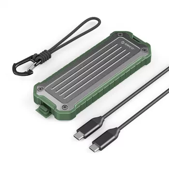 ORICO OTPX-G2 Boîtier tactique SSD M.2 NVMe/SATA USB-C 3.2 - gris-vert