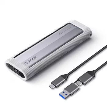 ORICO AXM2-G2-V1 Boîtier SSD M.2 NVMe USB-C/USB-A 10Gbps - gris