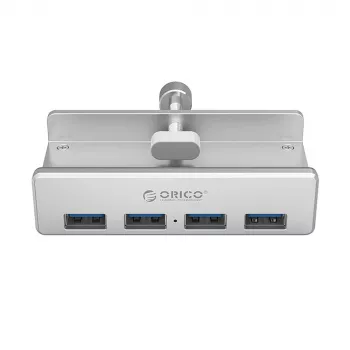 Hub ORICO MH4PU à pince 4x USB-A 3.0 - Argent