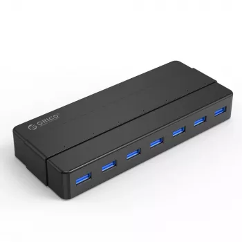 Hub ORICO H7928-U3-V1 USB 3.0 7 ports avec 7x USB-A, noir
