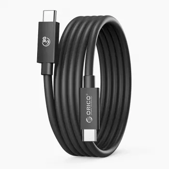 Câble ORICO USB4 Thunderbolt 5 80Gbps 240W USB-C vers USB-C 1,5 m Noir