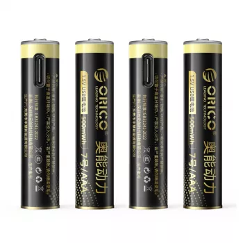 Pile rechargeable lithium-ion AAA USB-C ORICO Ener-G EG7C 1,5V 500mWh lot de 4