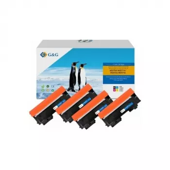 G&G Toner lot de 4 compatible HP 117A noir/cyan/magenta/jaune (21450)