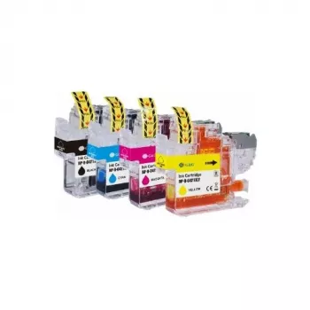 G&G Cartouches d'encre lot de 4 pour Brother LC421XLVAL BK/C/M/Y (20554)