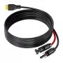 Câble de charge solaire FOSSIBOT XT90-MC4, 5 m, noir