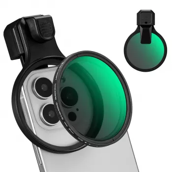 Filtre ND variable K&F Concept KF15.0026 ND2-ND32 67 mm à clipser pour smartphone