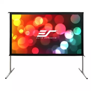 Elite Screens Yard Master 2 Series OMS135H2-DUAL - Écran de projection portable extérieur/intérieur avec pieds - 135