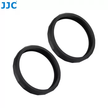 Anneau de protection d'objectif en silicone JJC 2x pour DJI Osmo Action 5 Pro / 4 / 3 (noir)