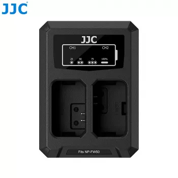 Chargeur de batterie double USB-C JJC pour Sony NP-FW50 (DCH-FW50TC)