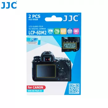Protection d'écran LCD JJC 2x + protection d'écran LCD supérieur pour Canon 6D Mark II