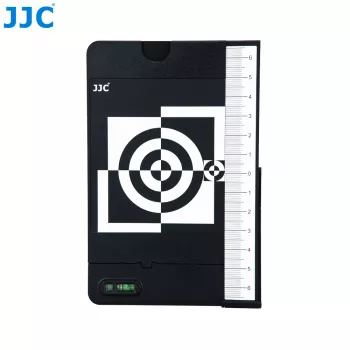Carte grise 2-en-1 JJC + mire de calibration de mise au point pour réglage de l'autofocus