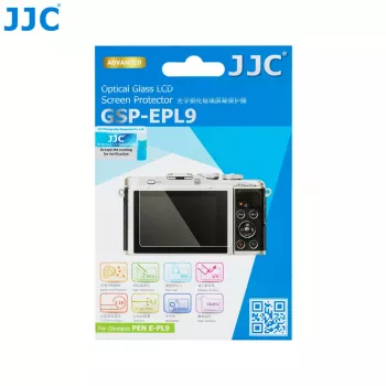 Protecteur d'écran en verre trempé JJC pour Olympus PEN E-PL9 / E-PL10 (écran LCD 3.0