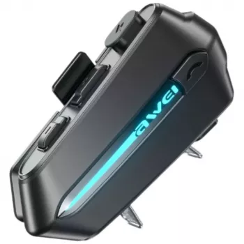 Casque Bluetooth pour casque de moto AWEI VS-1 V5.4 noir