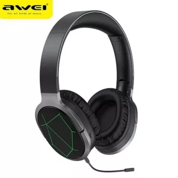 Casque gaming Bluetooth AWEI A799BL avec microphone, circum-aural, noir