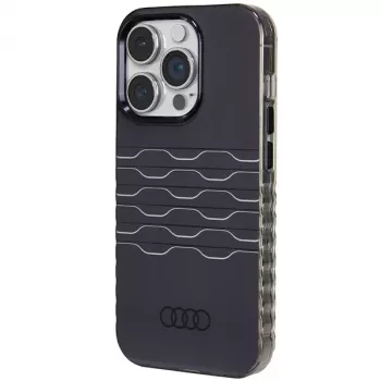 Coque rigide MagSafe AUDI IML pour iPhone 14 Pro 6,1 noire AU-IMLMIP14P-A6/D3-BK