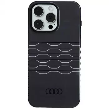 Coque rigide MagSafe Audi IML pour iPhone 15 Pro Max 6,7 pouces noire