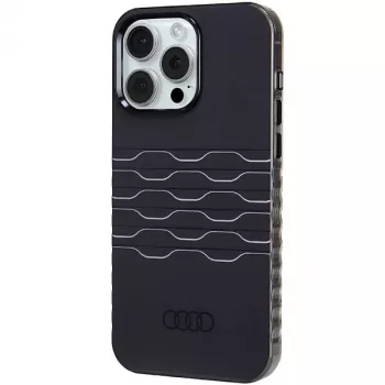 Coque rigide MagSafe Audi IML pour iPhone 15 Pro Max 6,7 pouces noire