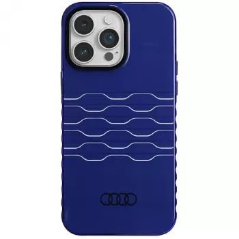 Coque rigide MagSafe Audi IML pour iPhone 14 Pro Max 6,7 bleu marine