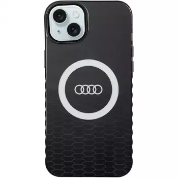 Coque rigide MagSafe Audi IML Big Logo pour iPhone 15 Plus / 14 Plus 6,7 pouces noire