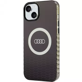 Coque rigide MagSafe Audi IML Big Logo pour iPhone 15 Plus / 14 Plus 6,7 pouces noire