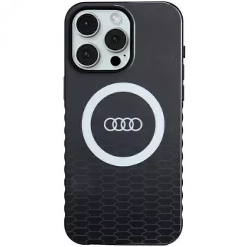 Coque rigide MagSafe Audi IML Big Logo pour iPhone 15 Pro Max 6,7 pouces noire