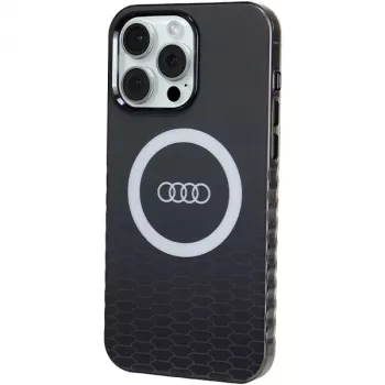 Coque rigide MagSafe Audi IML Big Logo pour iPhone 15 Pro Max 6,7 pouces noire