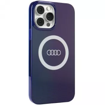 Coque rigide MagSafe Audi IML Big Logo pour iPhone 13 Pro Max 6,7 bleu marine AU-IMLMIP13PM-Q5/D2-BE