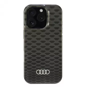 Coque rigide MagSafe Audi IML Stitching Pattern pour Apple iPhone 16 Pro 6,3 pouces noire